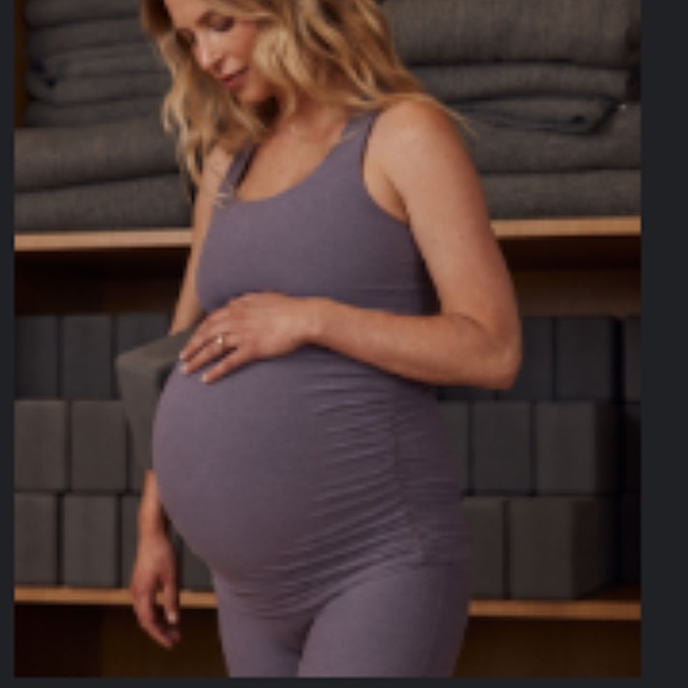 Spacedye Bases Covered Maternity Tank in Purple Haze